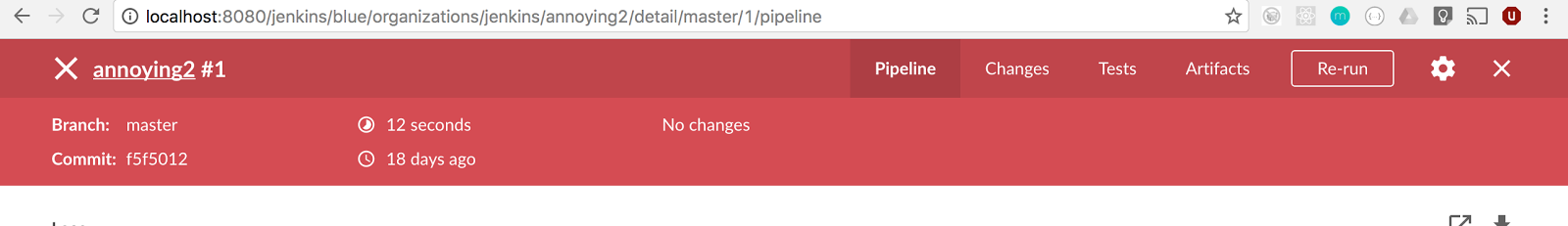 Failing Pioeline