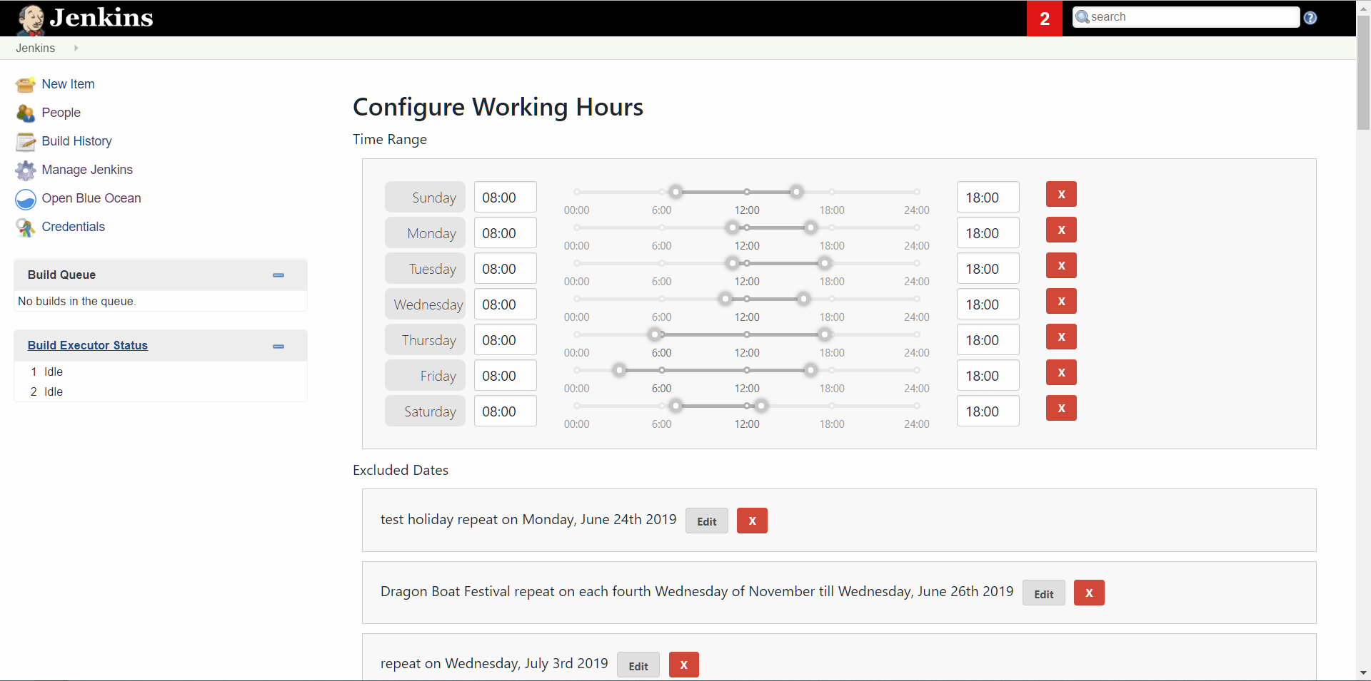 Time Ranges Example